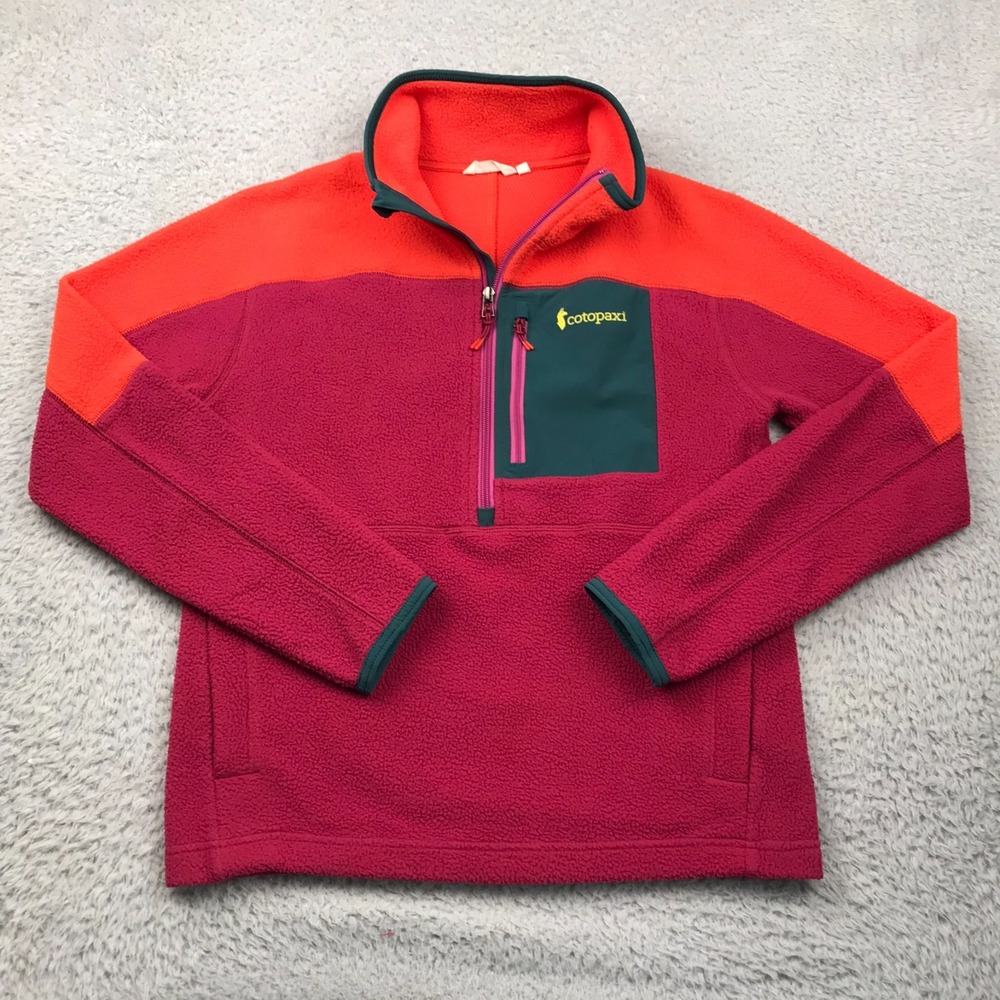 Cotopaxi Abrazo Half Zip Fleece Jacket Womens XS Canyon Raspberry Pullover